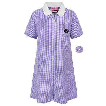 Ark Franklin Girls Summer Dress (Purple/White check) - ACE Clothing
