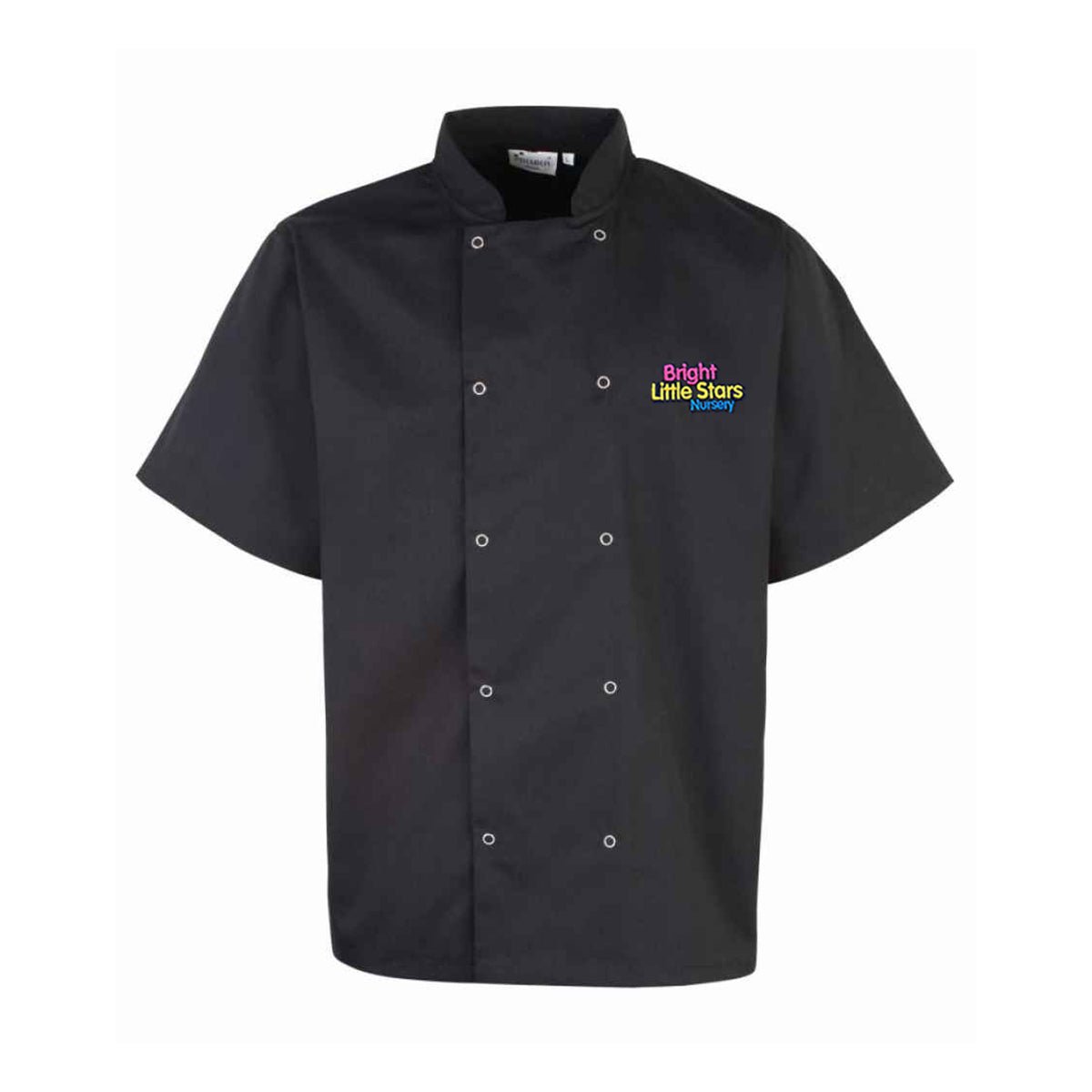 BLS Chef Jacket Black Short Sleeve - ACE Clothing