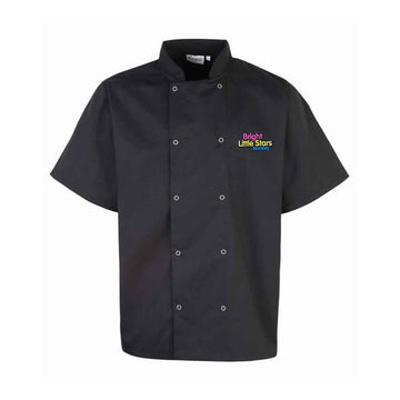 BLS Chef Jacket Black Short Sleeve - ACE Clothing