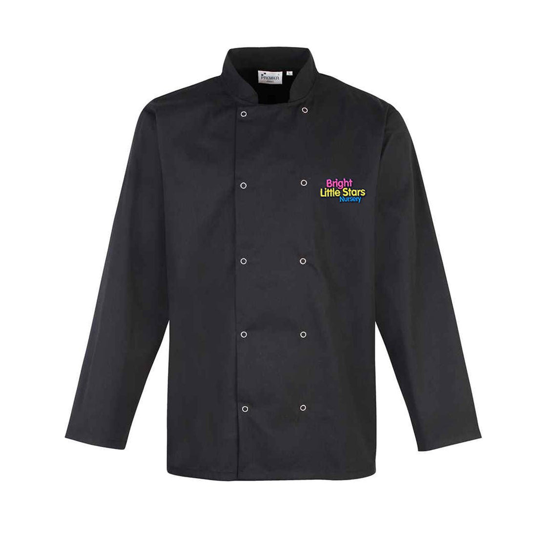BLS Chef Jacket Long Sleeve - Black - ACE Clothing