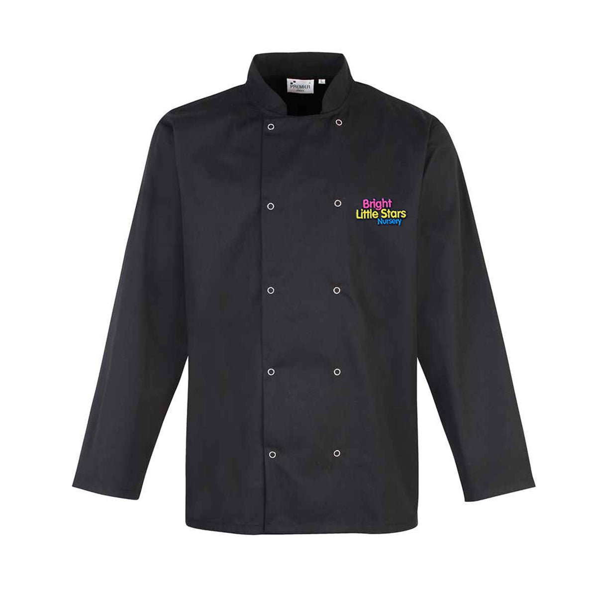 BLS Chef Jacket Long Sleeve - Black - ACE Clothing