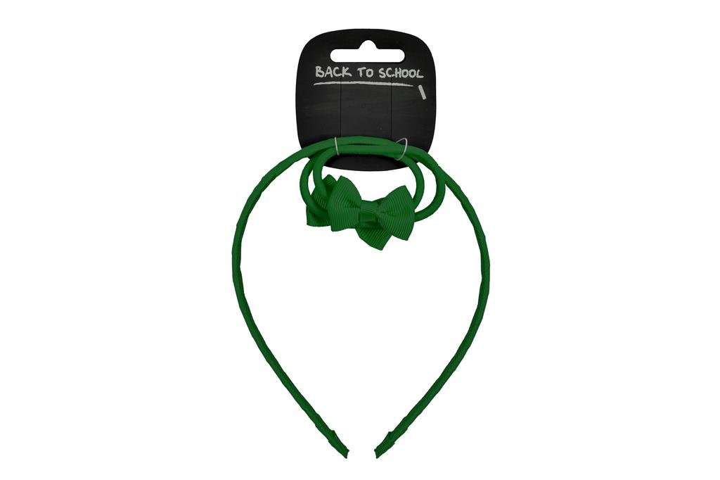 Bow Alice Hairband & 2 Elastics (Bottle) - ACE Clothing