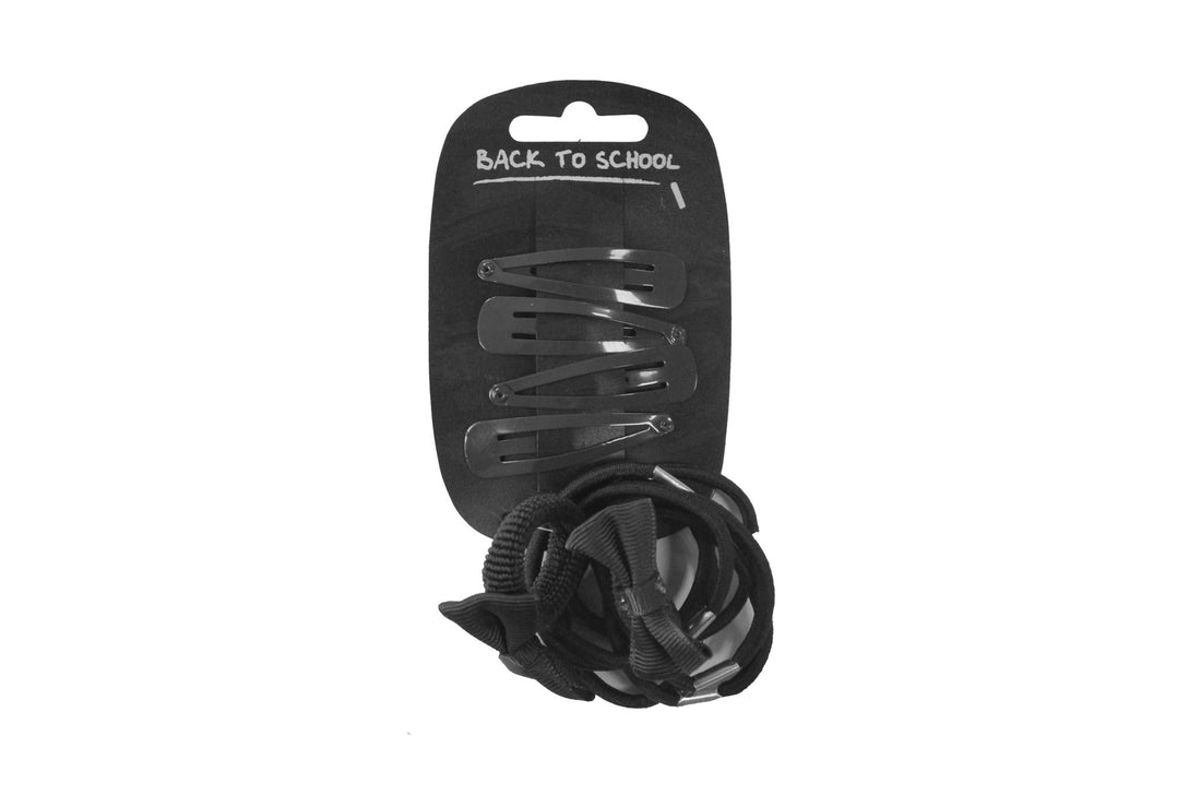 Bows Clips & Hair Bobbles (Black) - ACE Clothing