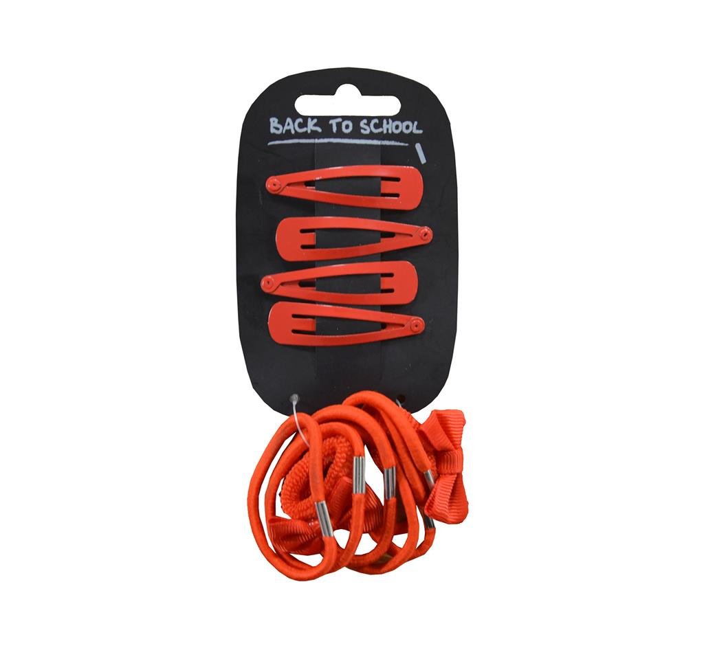 Bows Clips & Hair Bobbles (Red) - ACE Clothing