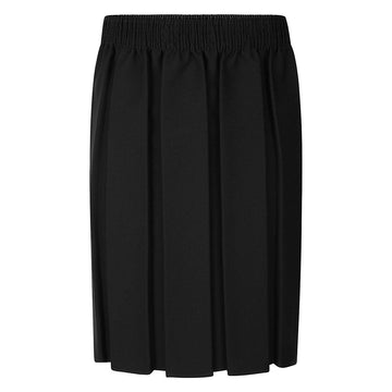 Box Pleat Skirt - Black - ACE Clothing