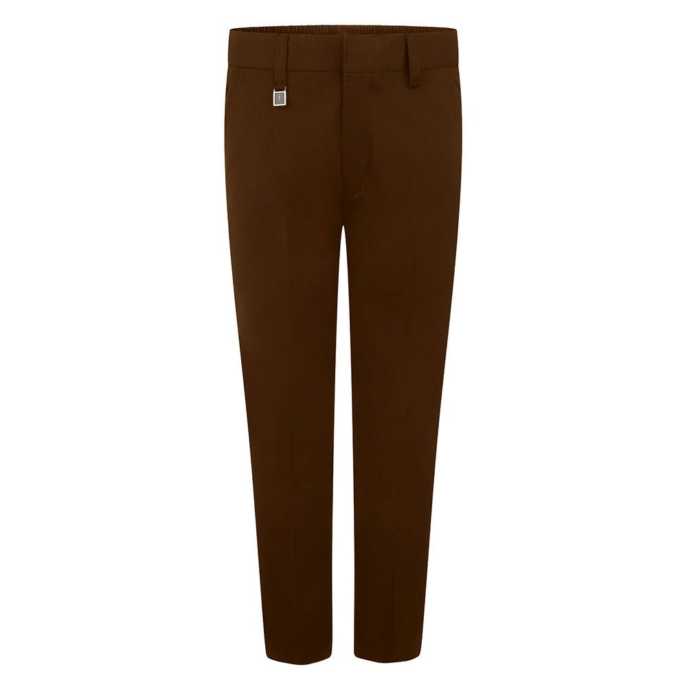 Boys Standard Fit Eco-Trouser- Brown - ACE Clothing