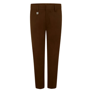 Boys Standard Fit Eco-Trouser- Brown - ACE Clothing