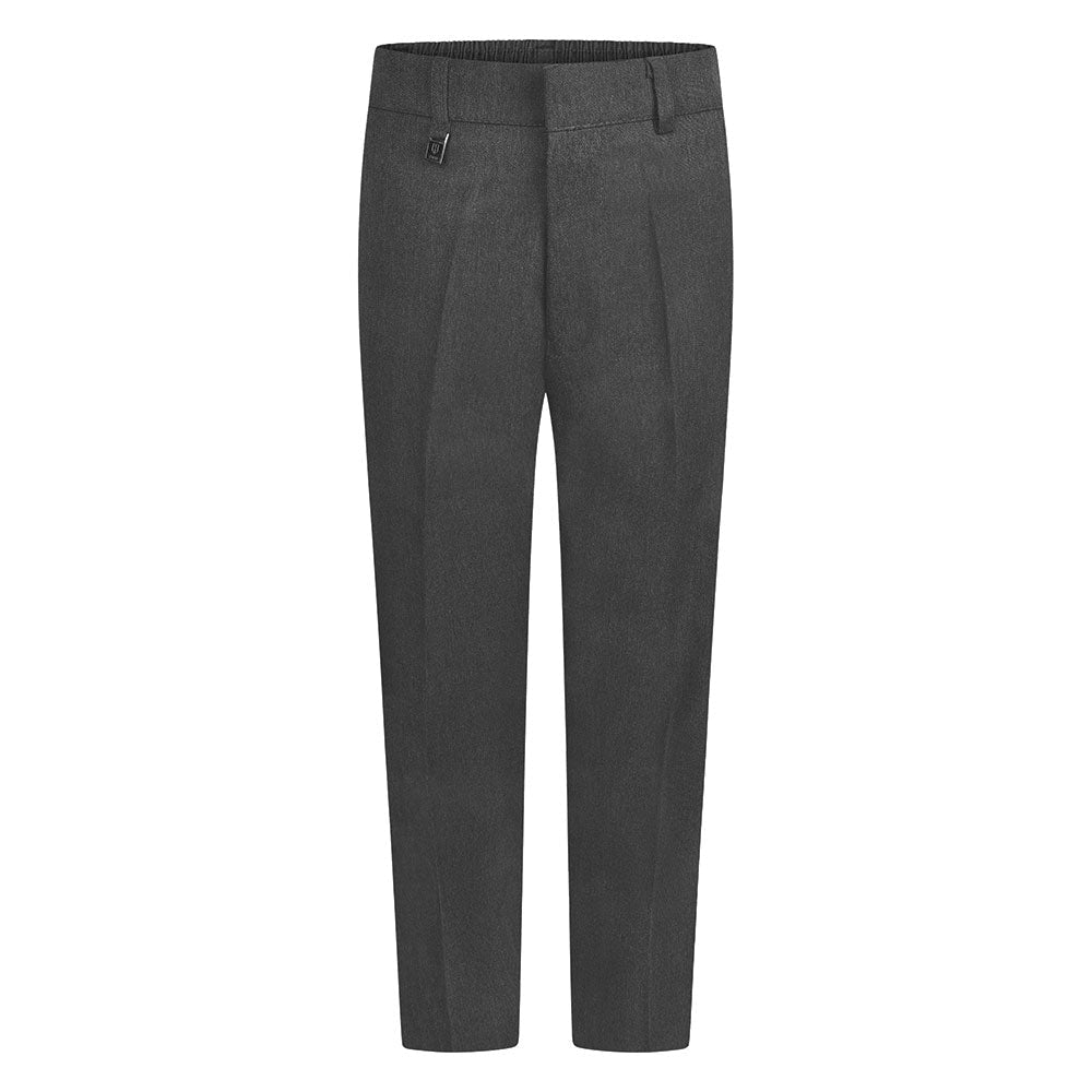Boys Standard Fit Junior Trousers - Grey - ACE Clothing