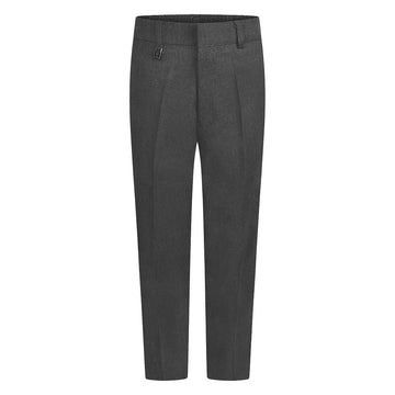 Boys Standard Fit Junior Trousers - Grey - ACE Clothing