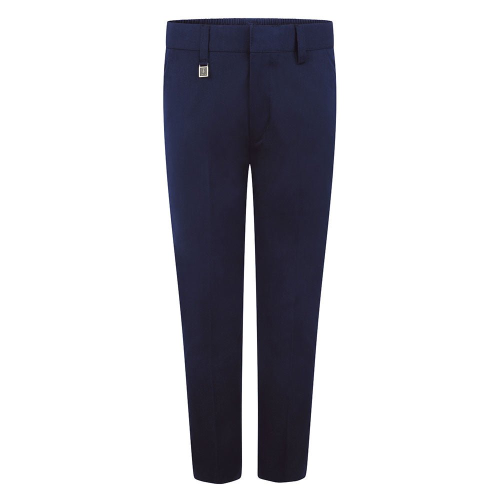 Boys Standard Fit Junior Trousers - Navy - ACE Clothing