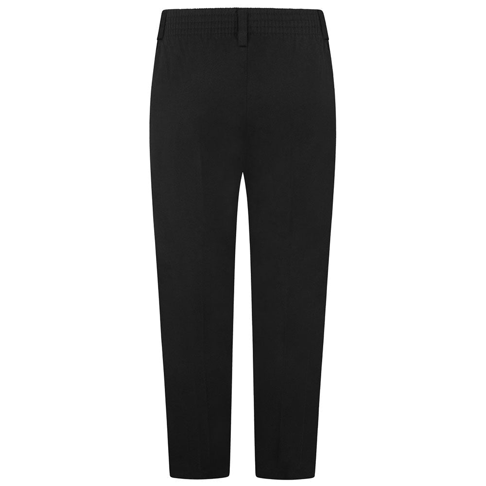 Boys Sturdy Fit Junior Trousers - Black - ACE Clothing