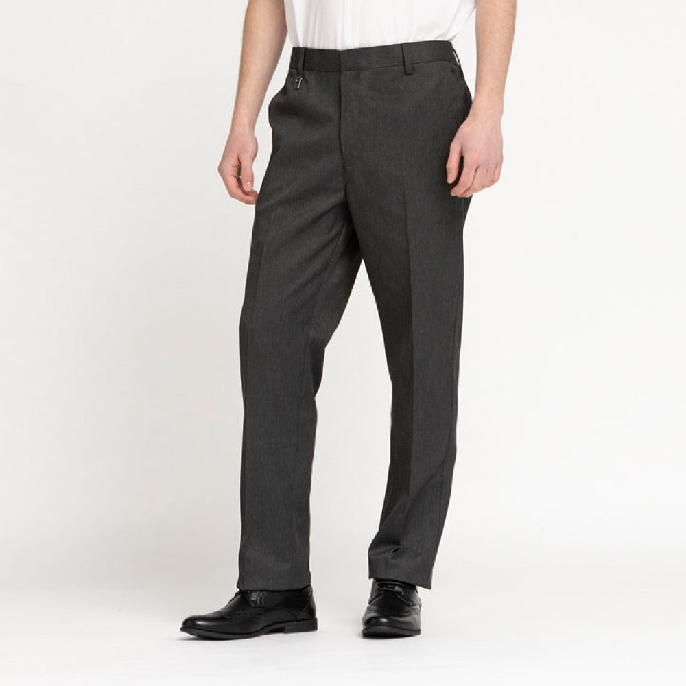 Boys Sturdy Fit Junior Trousers -Grey - ACE Clothing