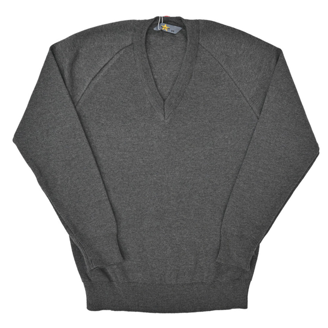 Boys V-Neck Jumper (Grey) - ACE Clothing
