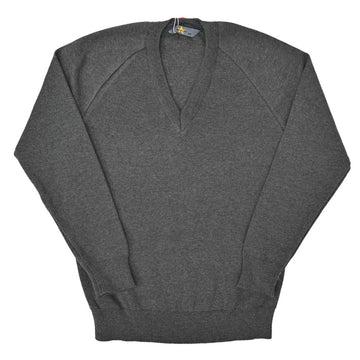 Boys V-Neck Jumper (Grey) - ACE Clothing