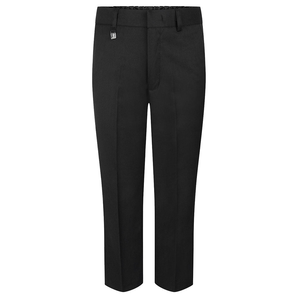Boys Waist Adjuster Slim Fit Trouser -Black - ACE Clothing
