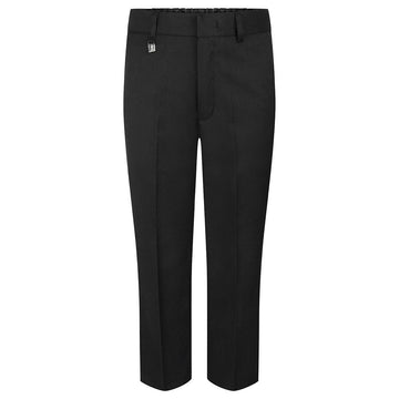 Boys Waist Adjuster Slim Fit Trouser -Black - ACE Clothing