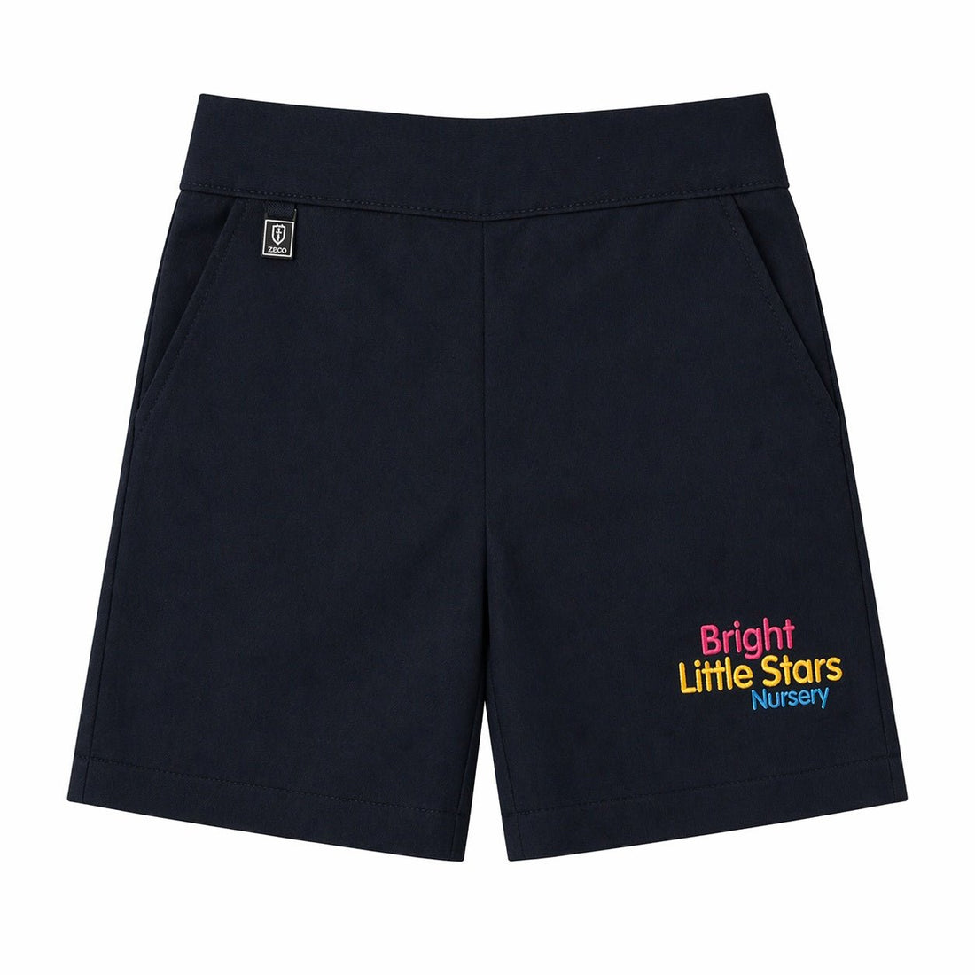 Bright Little Stars Summer Tailored Pull-Up Shorts - Navy - ACE Clothing