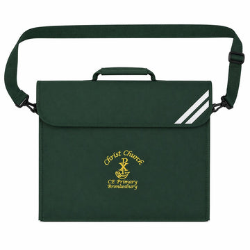 Christ Church Bookbag with strap (Bottle Green) - ACE Clothing