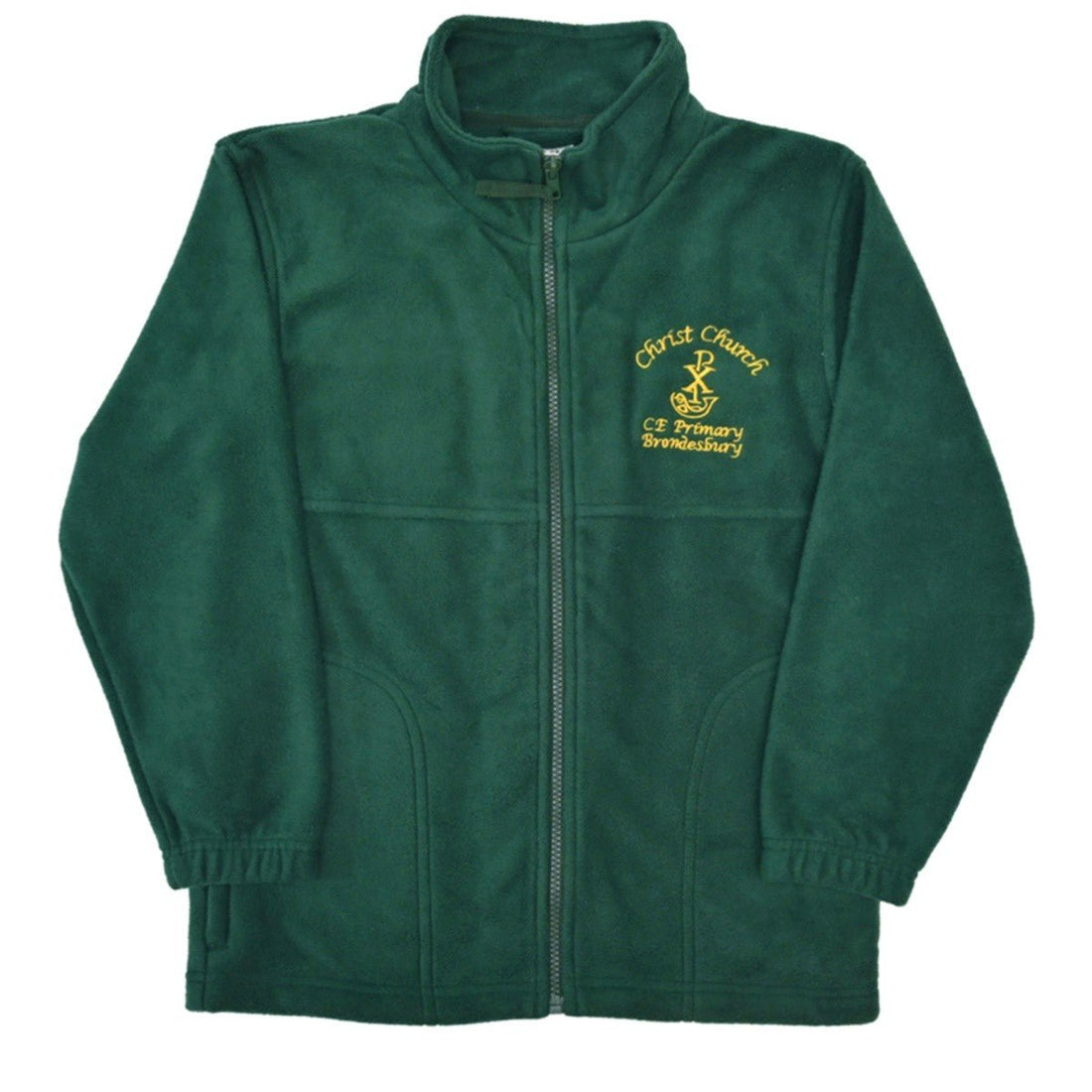 Christ Church Polar Fleece Jacket (Bottle Green) - ACE Clothing