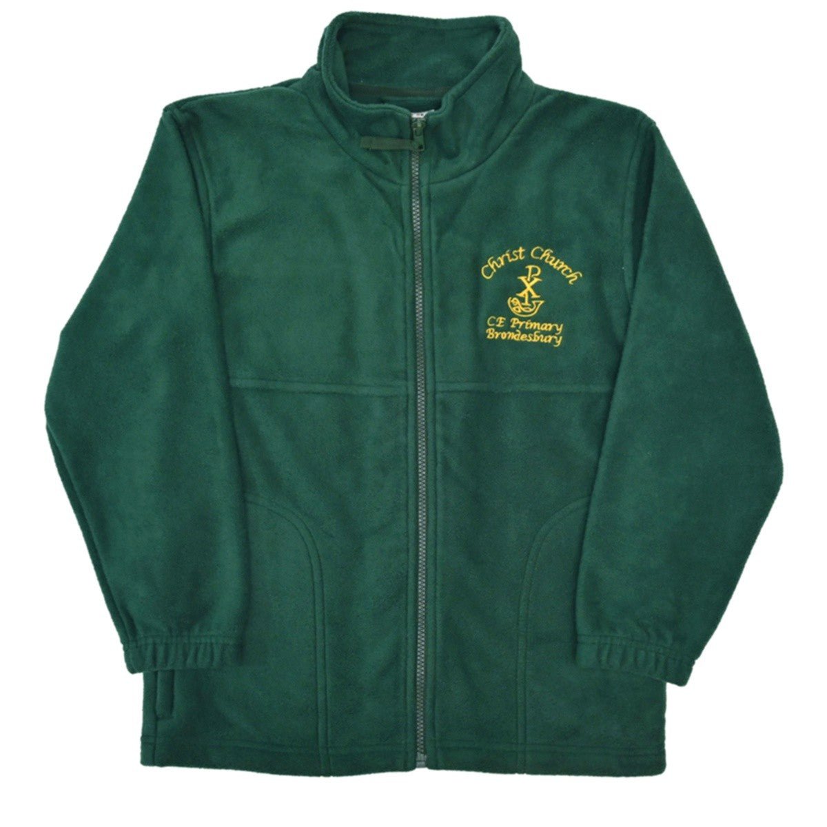 Christ Church Polar Fleece Jacket (Bottle Green) - ACE Clothing