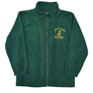Christ Church Polar Fleece Jacket (Bottle Green) - ACE Clothing