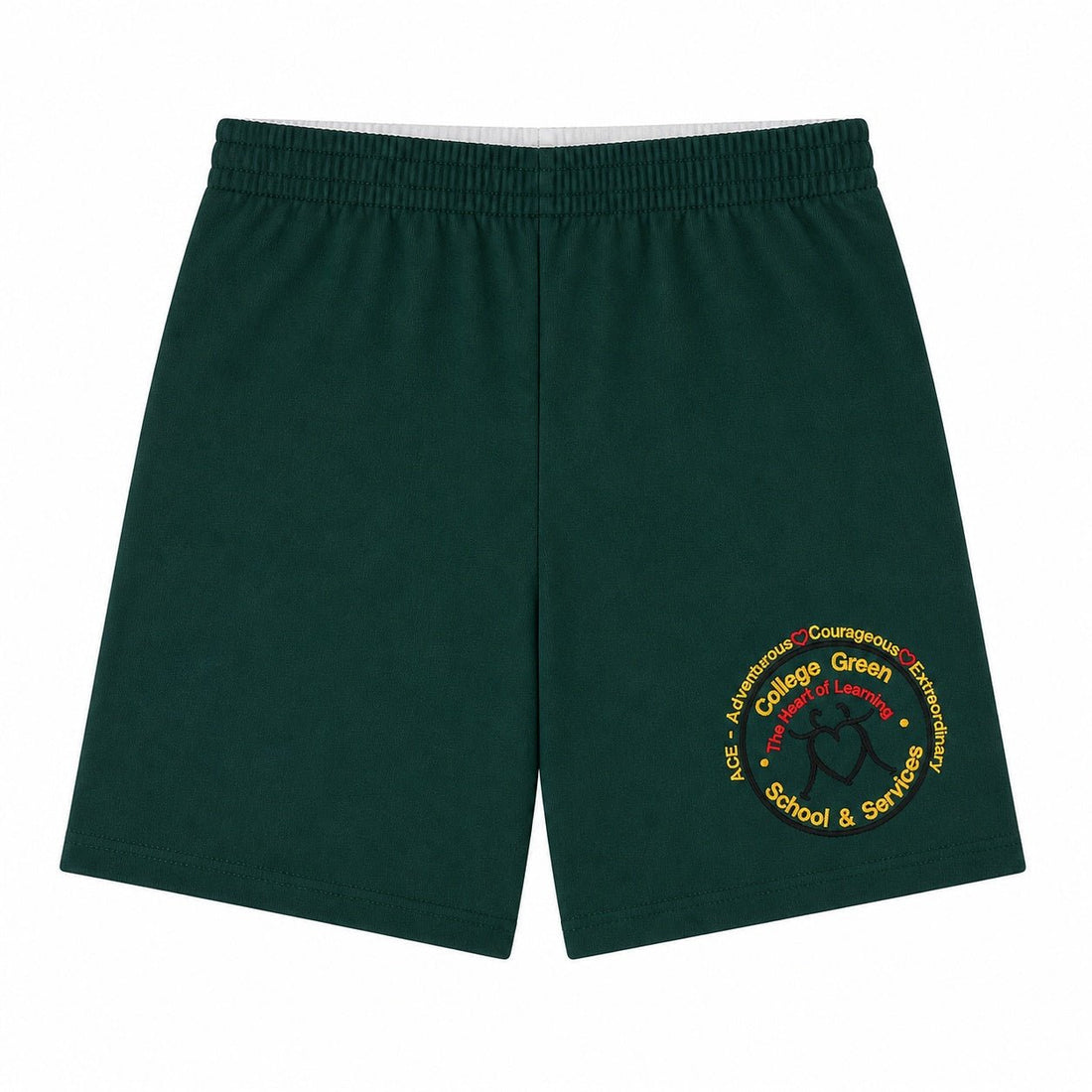 College Green Boys & Girls Summer Shorts -Bottle - ACE Clothing