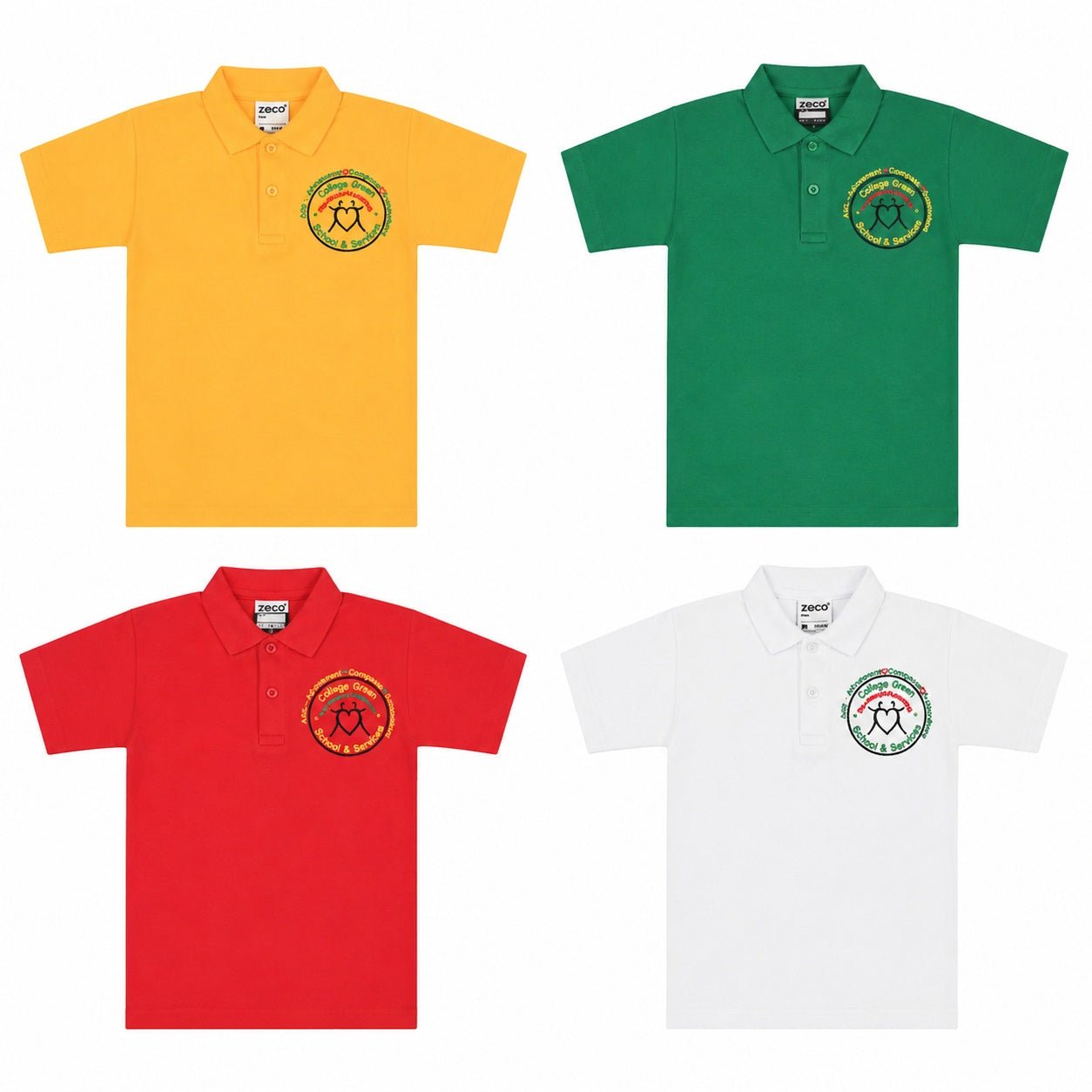 College Green Polo - Select Colour - ACE Clothing