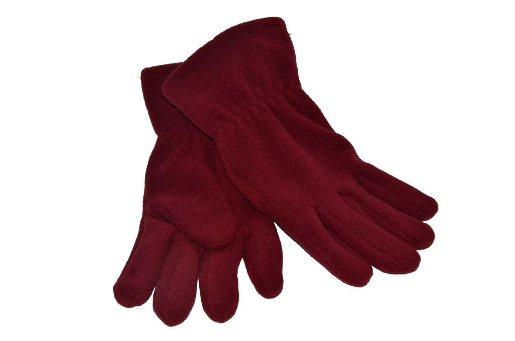 Fleece Gloves (Maroon) - ACE Clothing