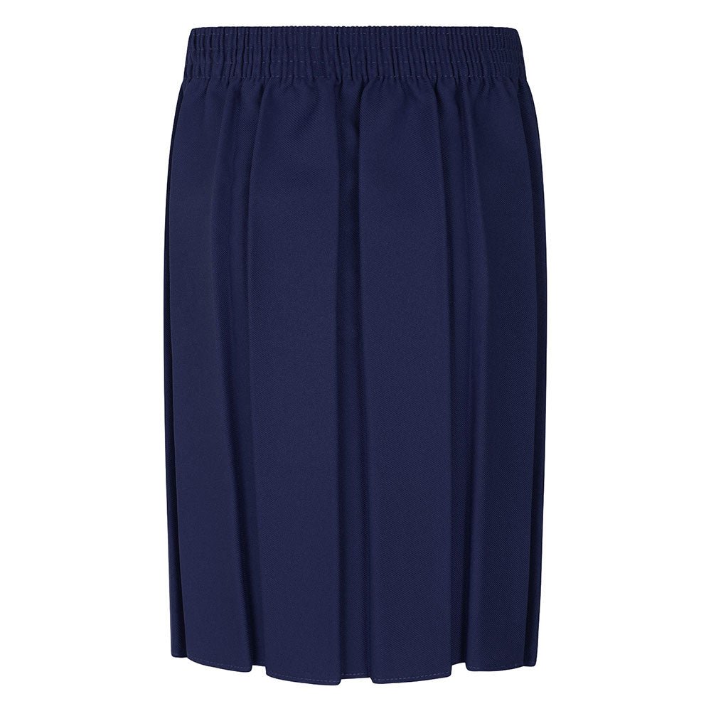 Girls Box Pleat Skirt -Navy - ACE Clothing