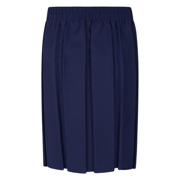 Girls Box Pleat Skirt -Navy - ACE Clothing