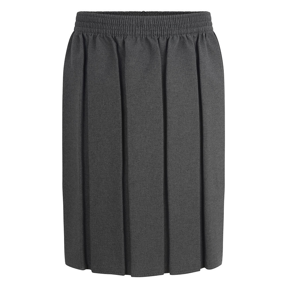 Girls Skirt - Box Pleat - Grey - ACE Clothing