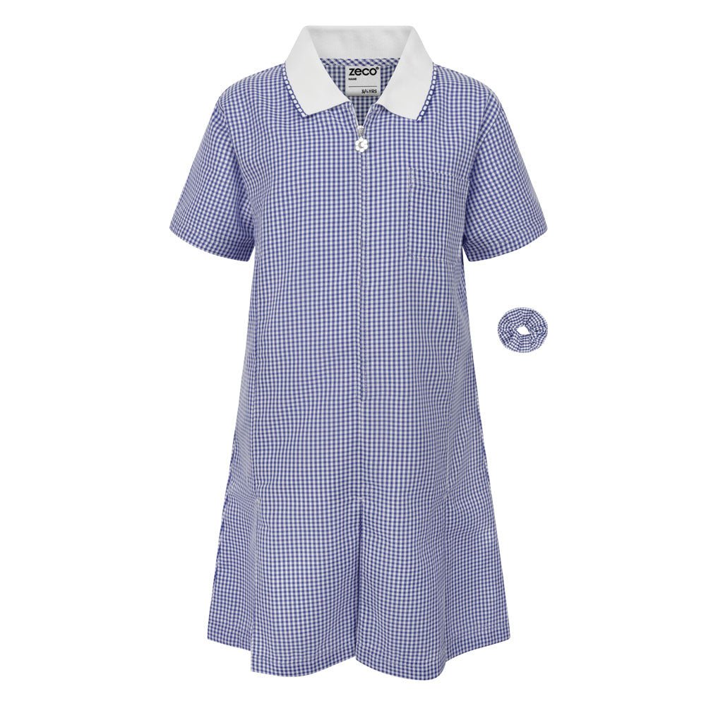 Girls Summer Dress Navy/ White Gingham - (Z) - ACE Clothing