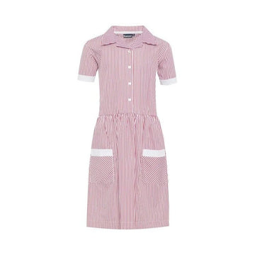Girls Summer Dress (Red/White stripe) - ACE Clothing