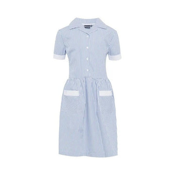 Girls Summer Dress (Royal/White stripe) - ACE Clothing