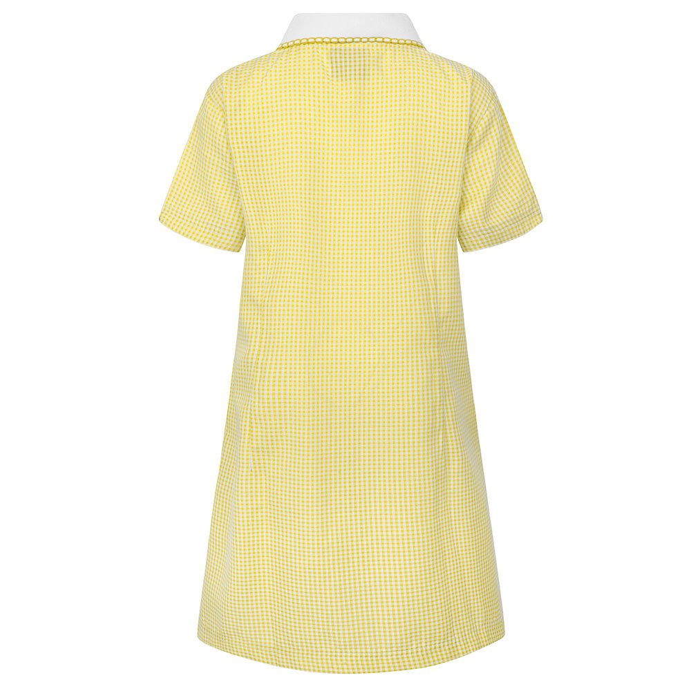 Girls Summer Dress -Yellow /White Gingham - ACE Clothing