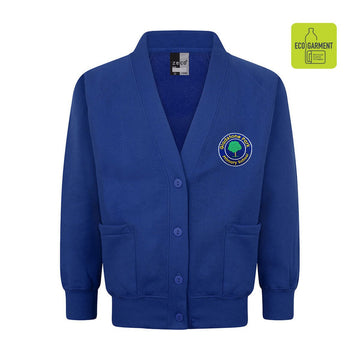Gladstone Park Sweatshirt Cardigan - Royal - ACE Clothing