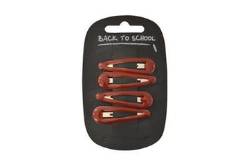 Hair Clips Pack of 4 (Maroon) - ACE Clothing