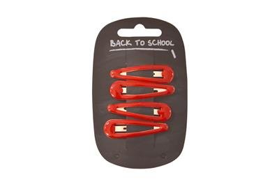 Hair Clips Pack of 4 (Red) - ACE Clothing
