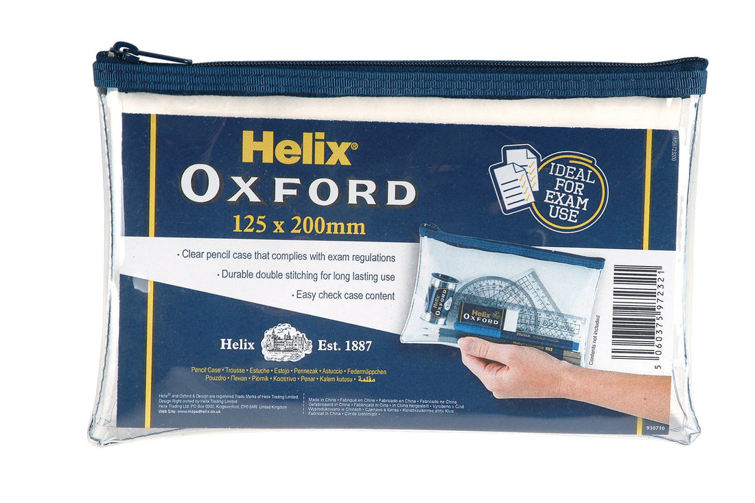 Helix Clear Pencil Case - Small - ACE Clothing