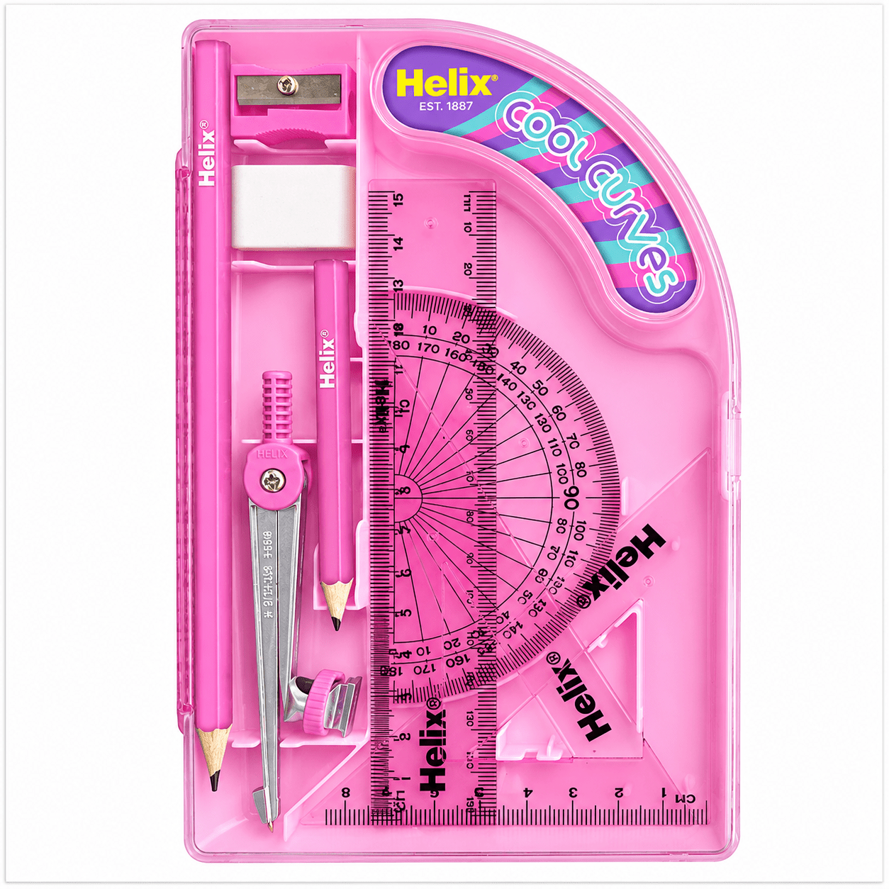 Helix Cool Curve Maths Set - ACE Clothing