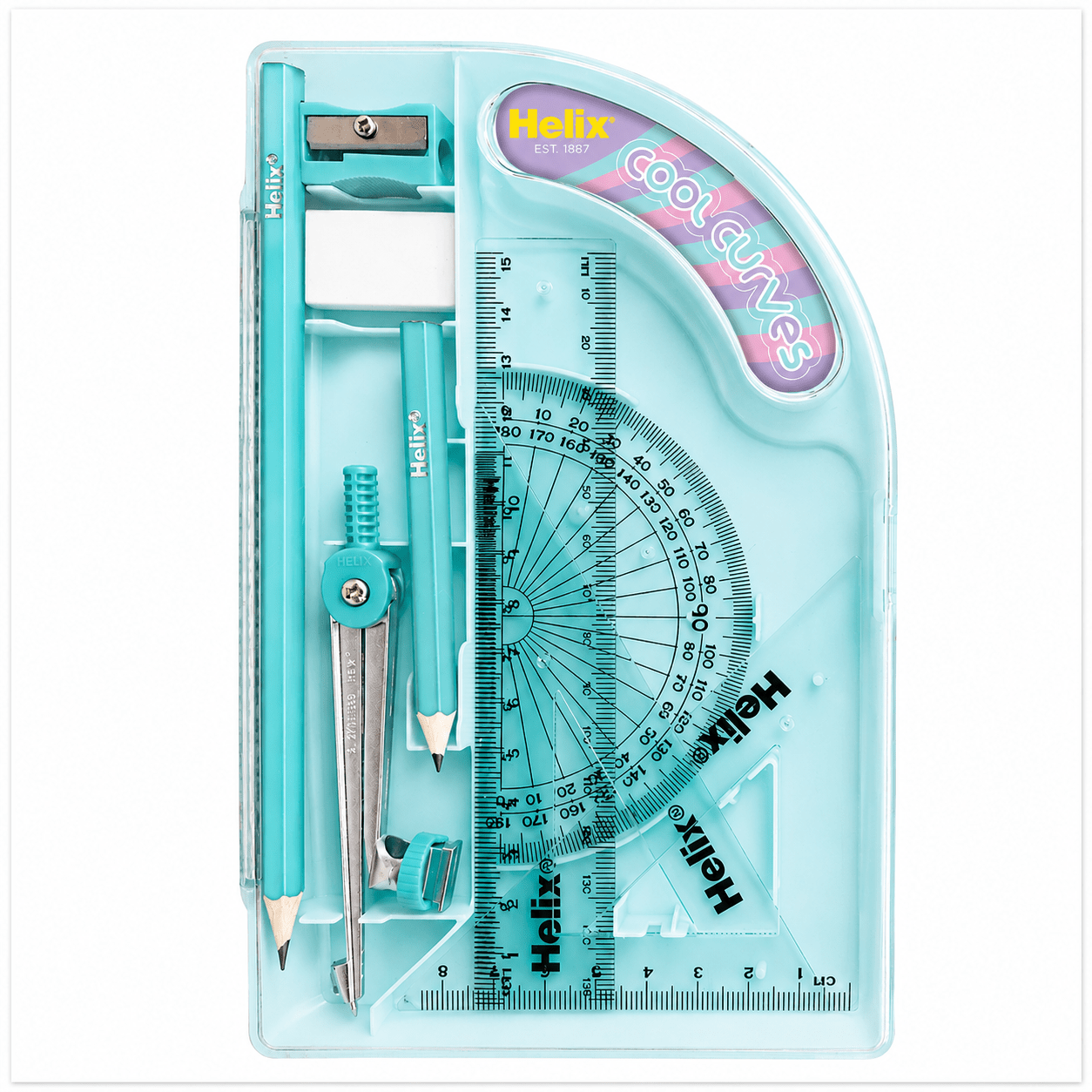 Helix Cool Curve Maths Set - ACE Clothing