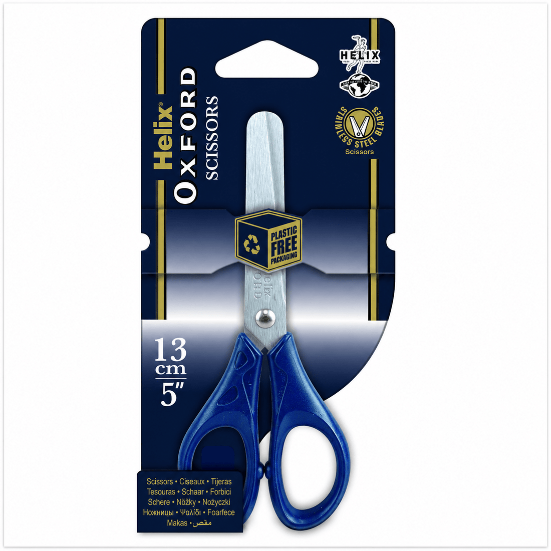 Helix Scissors 13 cm Round Tip - Navy - ACE Clothing
