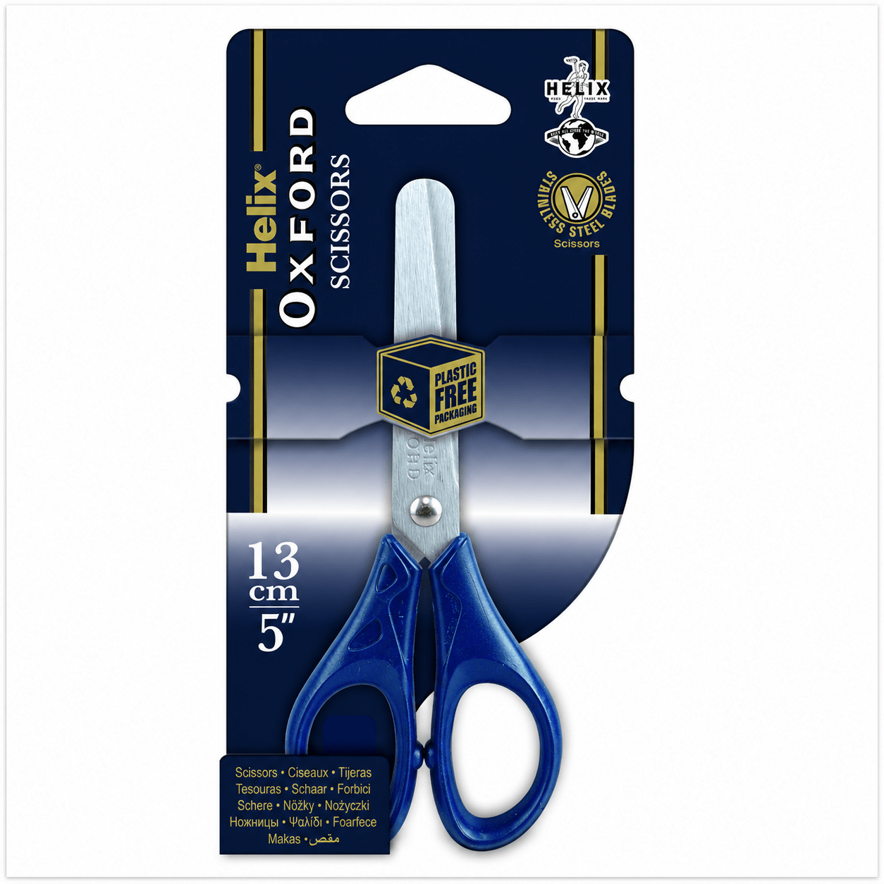 Helix Scissors 13 cm Round Tip - Navy - ACE Clothing