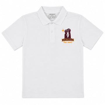 Holy Family Polo Shirt Nursery & Reception - White - ACE Clothing