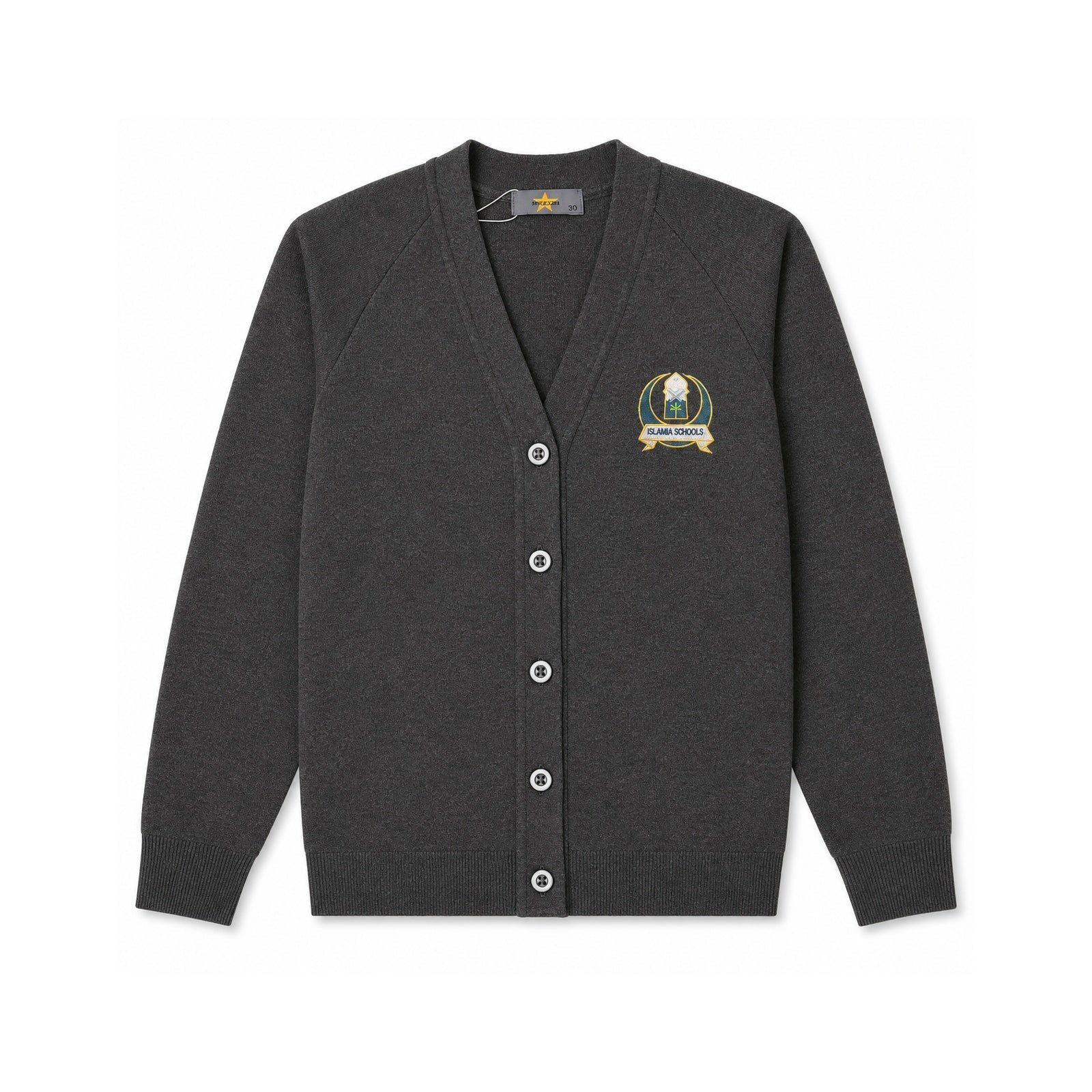 Islamia Cardigan - Grey - ACE Clothing