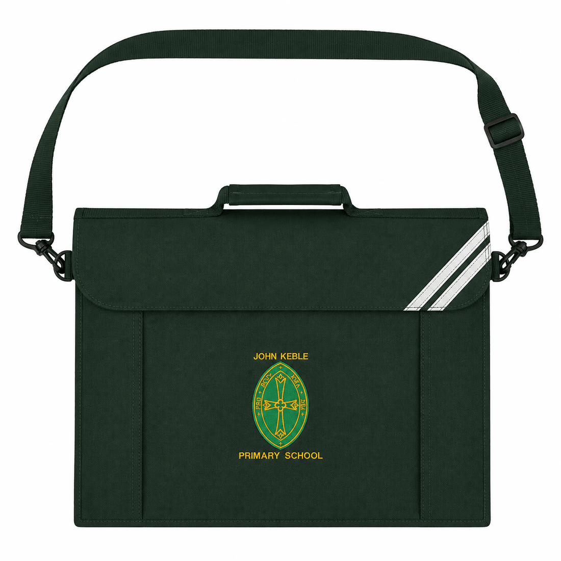 John Keble Bookbag with strap (Bottle Green) - ACE Clothing