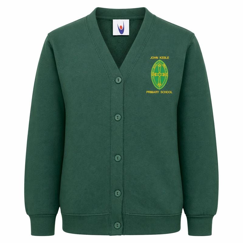 John Keble Sweatshirt Cardigan - Bottle Green (Unk) - ACE Clothing