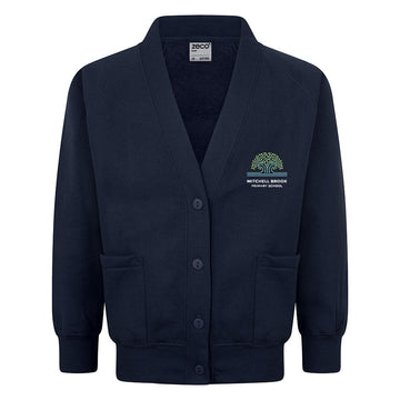 Mitchell Brook Sweatshirt Cardigan- Navy - ACE Clothing