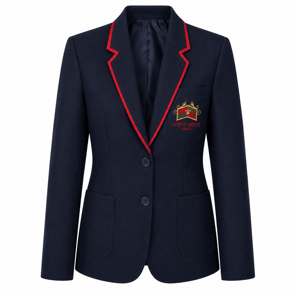 North Brent Girls Blazer- Navy - ACE Clothing