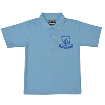 Our Lady of Grace Polo Shirt - Sky Blue - ACE Clothing